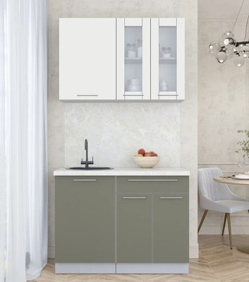 Кухонный гарнитур Интерлиния Мила Пластик 1.1 Б