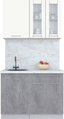 Кухонный гарнитур Интерлиния Мила Пластик 1.1 Б - фото