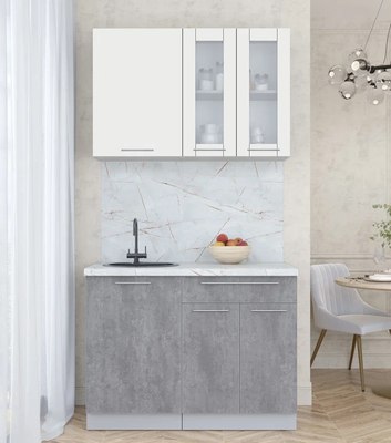 Кухонный гарнитур Интерлиния Мила Пластик 1.1 Б