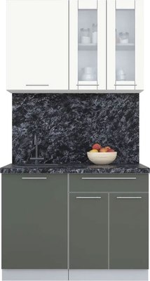 Кухонный гарнитур Интерлиния Мила Пластик 1.1 Б - фото