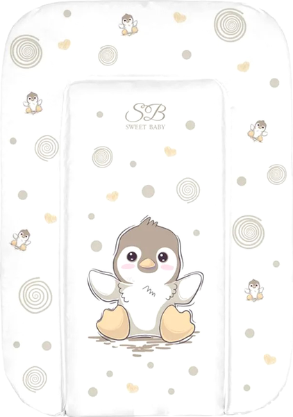 Пеленальный матрас Sweet Baby Pinguino New Crema 48x71 - фото