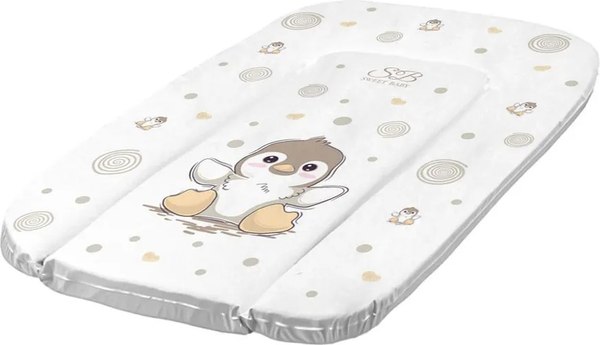 Пеленальный матрас Sweet Baby Pinguino New Crema 48x71