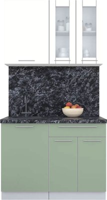 Кухонный гарнитур Интерлиния Мила Пластик 1.1 Б - фото