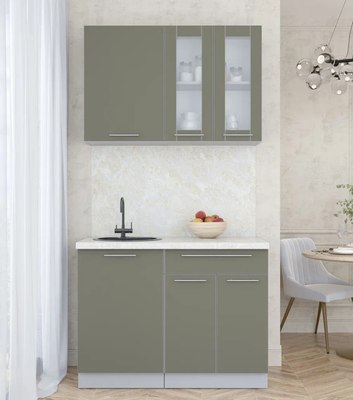 Кухонный гарнитур Интерлиния Мила Пластик 1.1 Б