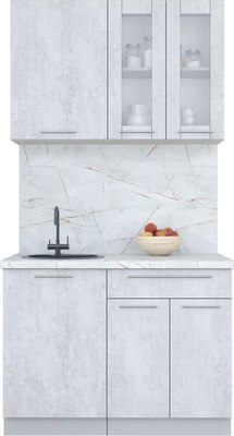 Кухонный гарнитур Интерлиния Мила Пластик 1.1 Б - фото