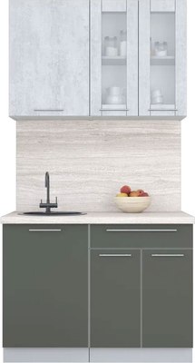 Кухонный гарнитур Интерлиния Мила Пластик 1.1 Б - фото