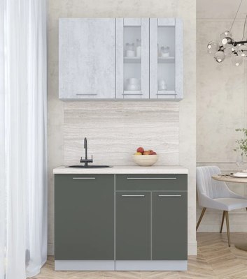 Кухонный гарнитур Интерлиния Мила Пластик 1.1 Б