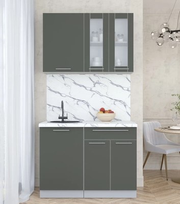 Кухонный гарнитур Интерлиния Мила Пластик 1.1 Б