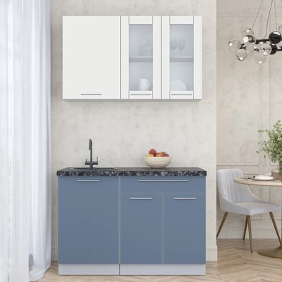 Кухонный гарнитур Интерлиния Мила Пластик 1.2 Б