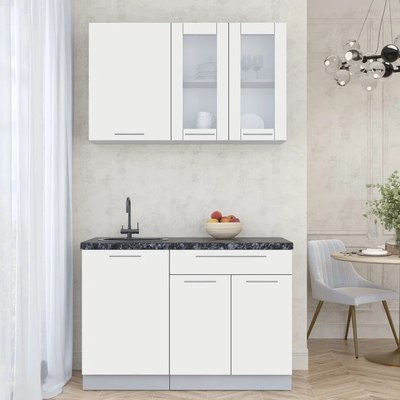 Кухонный гарнитур Интерлиния Мила Пластик 1.2 Б