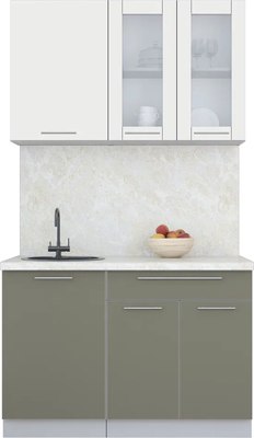 Кухонный гарнитур Интерлиния Мила Пластик 1.2 Б - фото