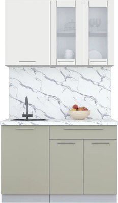 Кухонный гарнитур Интерлиния Мила Пластик 1.2 Б - фото