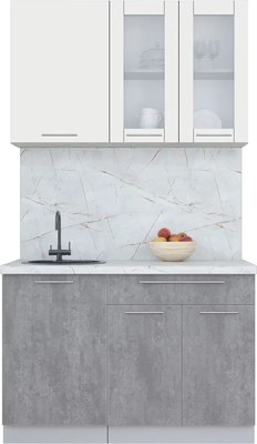 Кухонный гарнитур Интерлиния Мила Пластик 1.2 Б - фото