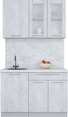 Кухонный гарнитур Интерлиния Мила Пластик 1.2 Б - фото