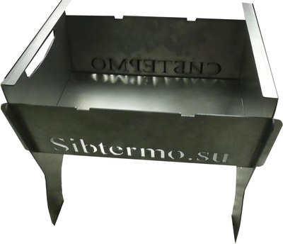 Мангал СИБТЕРМО С упором для коптильни 350x270x300 / 00610209 - фото