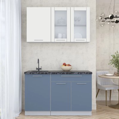 Кухонный гарнитур Интерлиния Мила Пластик 1.3 Б