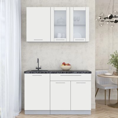 Кухонный гарнитур Интерлиния Мила Пластик 1.3 Б