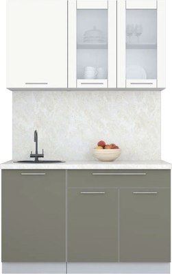 Кухонный гарнитур Интерлиния Мила Пластик 1.3 Б - фото