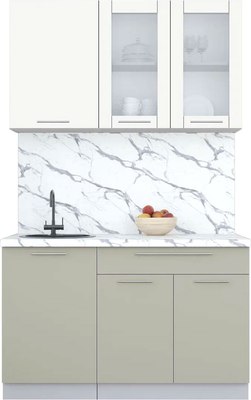 Кухонный гарнитур Интерлиния Мила Пластик 1.3 Б - фото