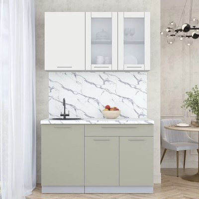 Кухонный гарнитур Интерлиния Мила Пластик 1.3 Б