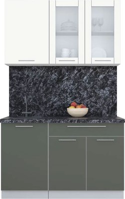 Кухонный гарнитур Интерлиния Мила Пластик 1.3 Б - фото