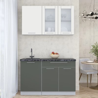 Кухонный гарнитур Интерлиния Мила Пластик 1.3 Б