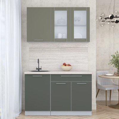 Кухонный гарнитур Интерлиния Мила Пластик 1.3 Б