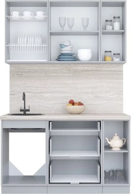 Кухонный гарнитур Интерлиния Мила Пластик 1.3 Б