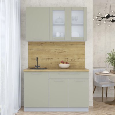 Кухонный гарнитур Интерлиния Мила Пластик 1.3 Б