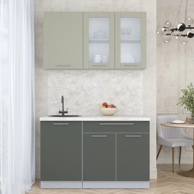 Кухонный гарнитур Интерлиния Мила Пластик 1.3 Б