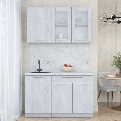 Кухонный гарнитур Интерлиния Мила Пластик 1.3 Б