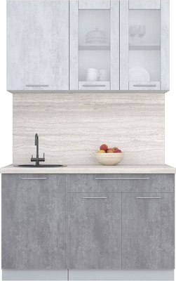 Кухонный гарнитур Интерлиния Мила Пластик 1.3 Б - фото