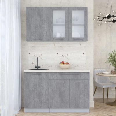 Кухонный гарнитур Интерлиния Мила Пластик 1.3 Б