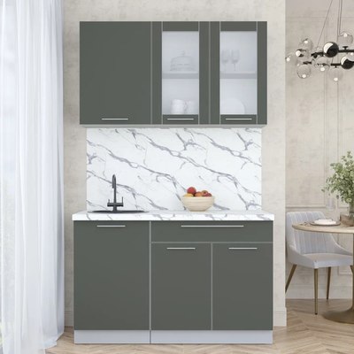 Кухонный гарнитур Интерлиния Мила Пластик 1.3 Б