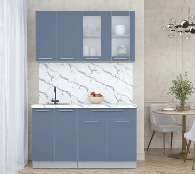 Кухонный гарнитур Интерлиния Мила Пластик 1.4 Б