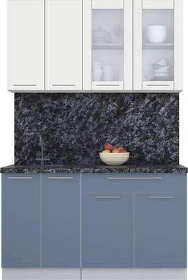 Кухонный гарнитур Интерлиния Мила Пластик 1.4 Б - фото