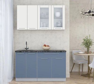 Кухонный гарнитур Интерлиния Мила Пластик 1.4 Б