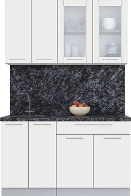 Кухонный гарнитур Интерлиния Мила Пластик 1.4 Б - фото