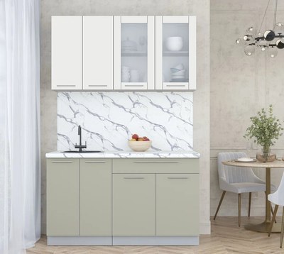 Кухонный гарнитур Интерлиния Мила Пластик 1.4 Б