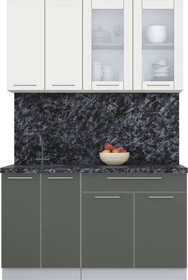 Кухонный гарнитур Интерлиния Мила Пластик 1.4 Б - фото