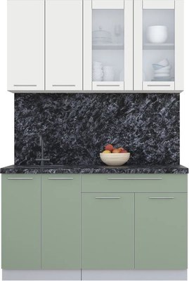 Кухонный гарнитур Интерлиния Мила Пластик 1.4 Б - фото