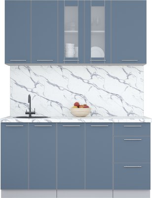 Кухонный гарнитур Интерлиния Мила Пластик 1.6 Б - фото