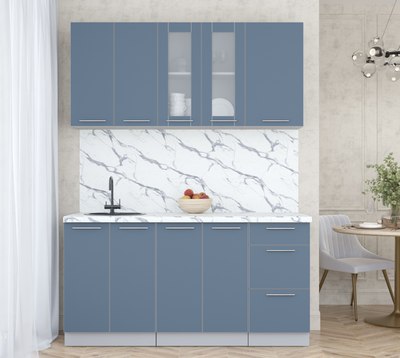 Кухонный гарнитур Интерлиния Мила Пластик 1.6 Б