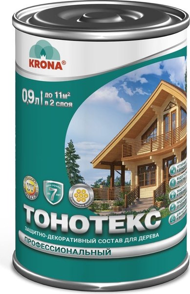 Защитно-декоративный состав KRONA Тонотекс - фото