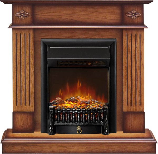 Каминокомплект Смолком Brighton STD-ASP Fobos FX M Black RC - фото