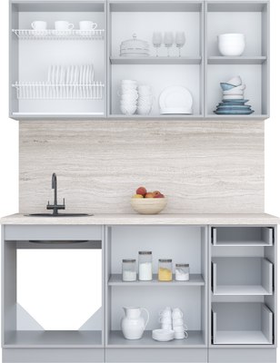 Кухонный гарнитур Интерлиния Мила Пластик 1.6 Б