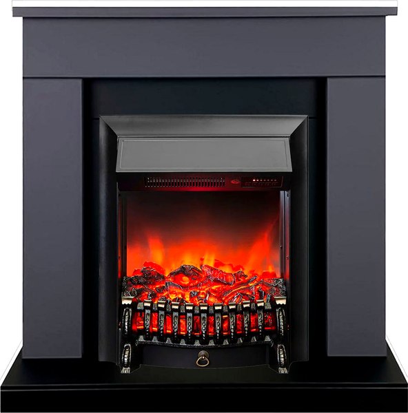 Каминокомплект Смолком Detroit STD-ASP Fobos FX M Black RC - фото