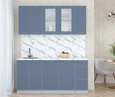 Кухонный гарнитур Интерлиния Мила Пластик 1.7 Б