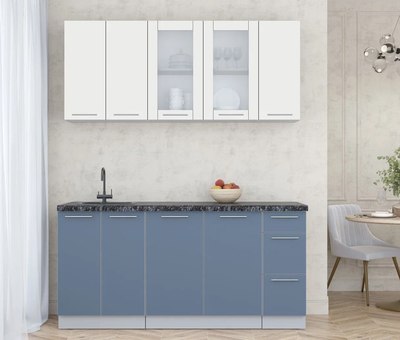 Кухонный гарнитур Интерлиния Мила Пластик 1.7 Б