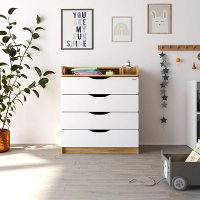 Комод пеленальный Атон Сириус-2 Wood 804 ПВХ